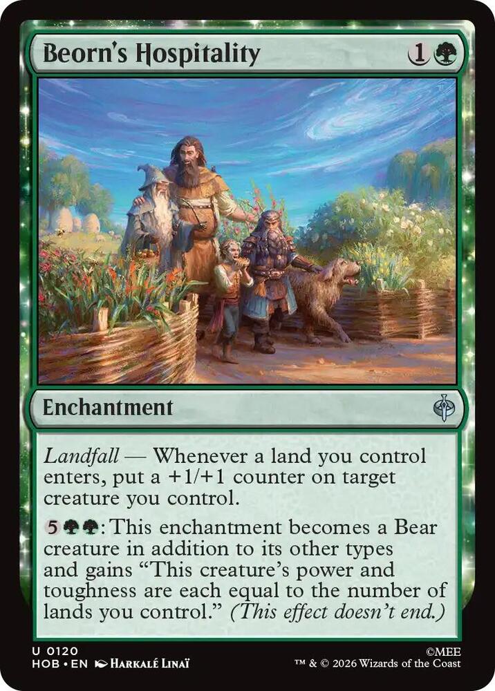 Beorn's Hospitality 120 card from The Hobbit