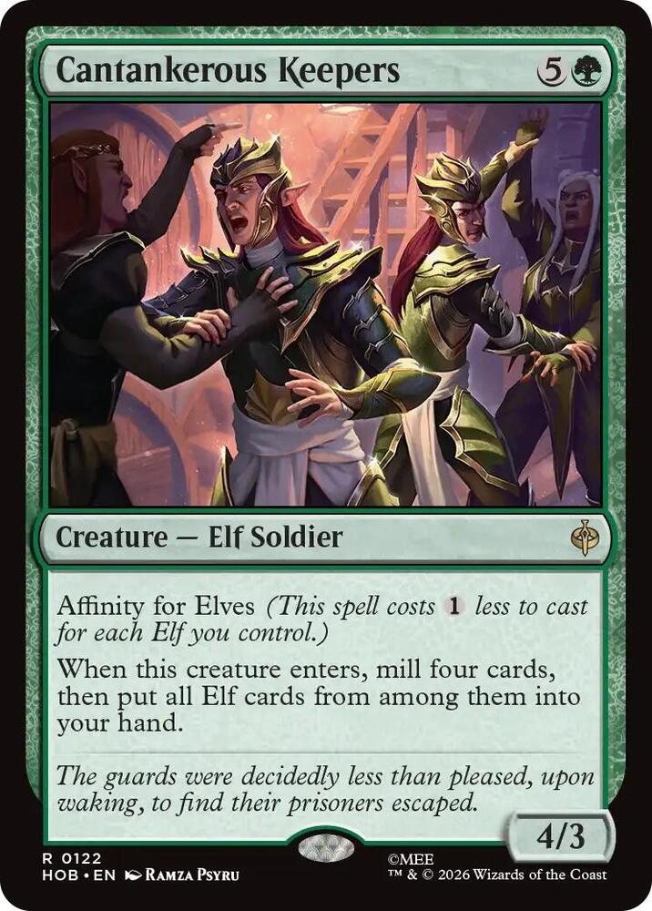 Cantankerous Keepers 122 card from The Hobbit