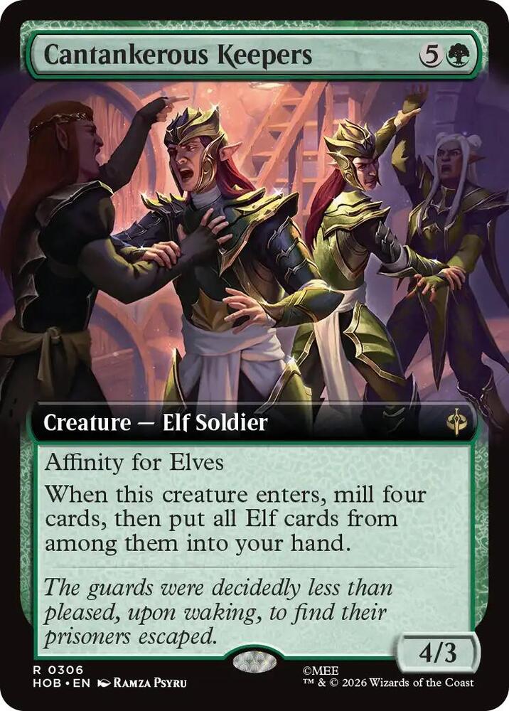 Cantankerous Keepers (Extended Art) 306 card from The Hobbit
