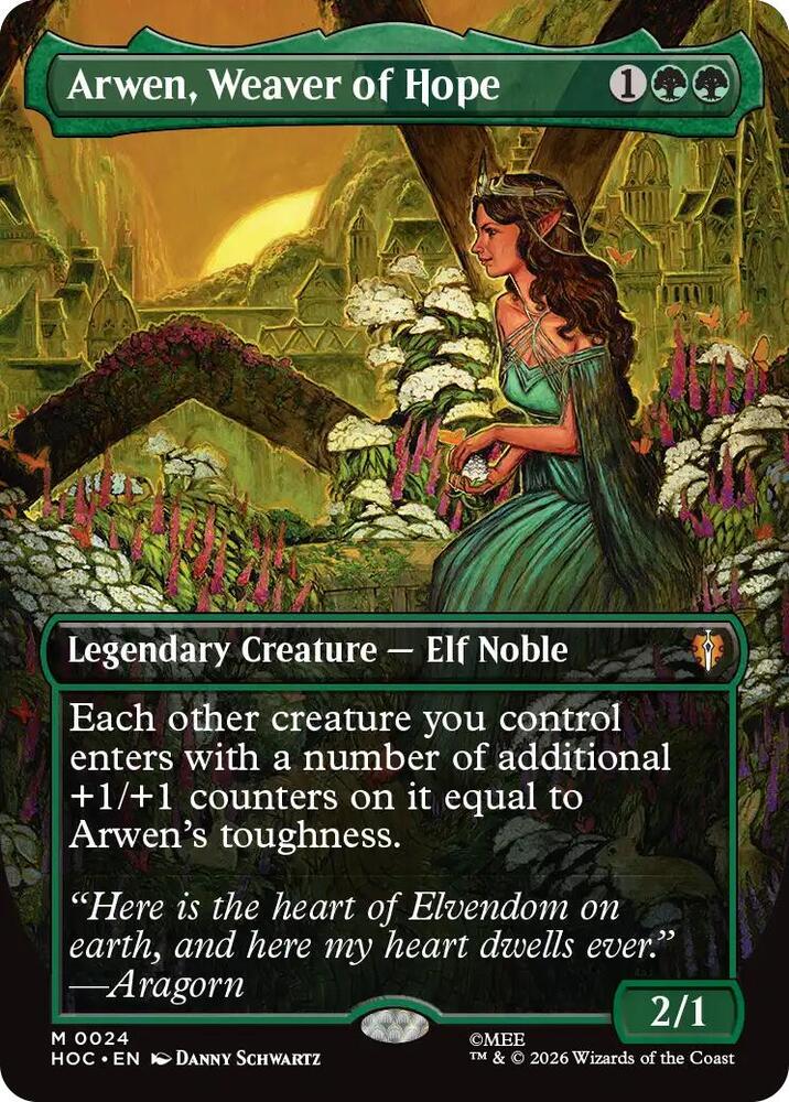 Arwen, Weaver of Hope (Borderless) 24 card from The Hobbit: Eternal-Legal