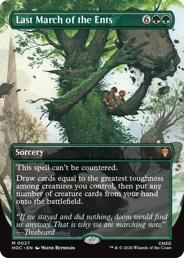Last March of the Ents (Borderless) 27 card from The Hobbit: Eternal-Legal