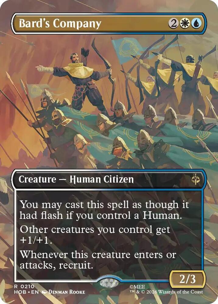 Bard's Company (Borderless) 210 card from The Hobbit