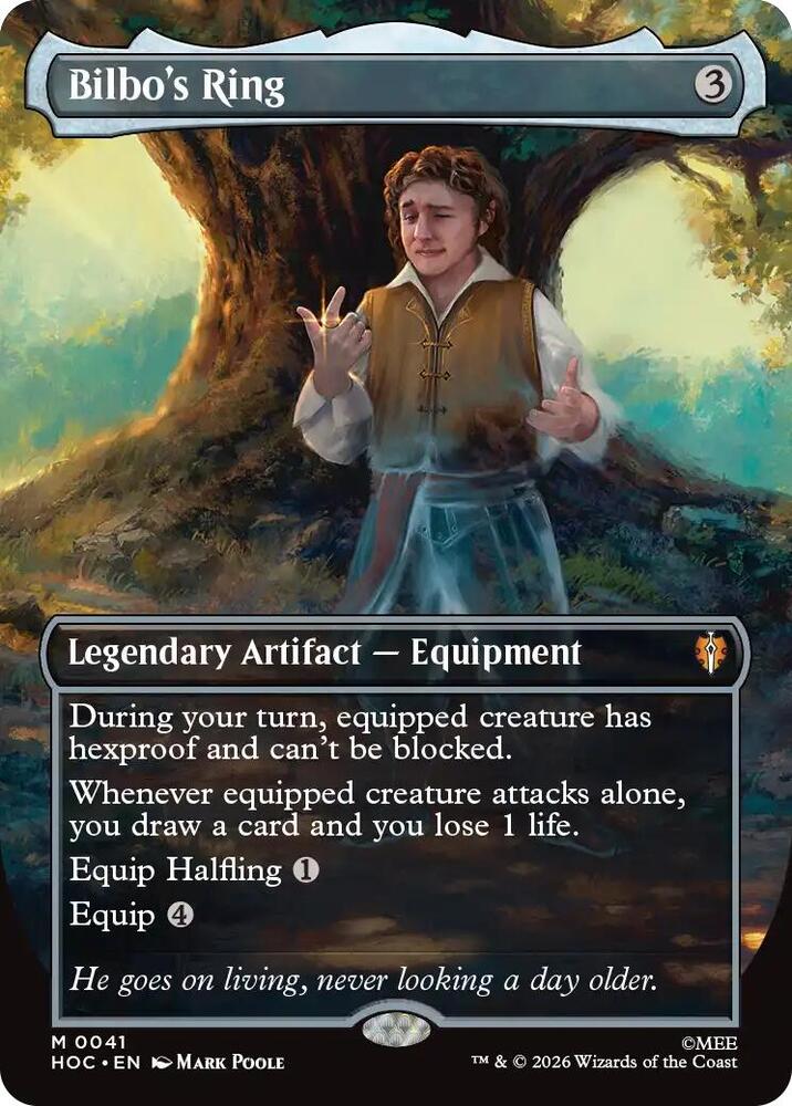 Bilbo's Ring (Borderless) 41 card from The Hobbit: Eternal-Legal