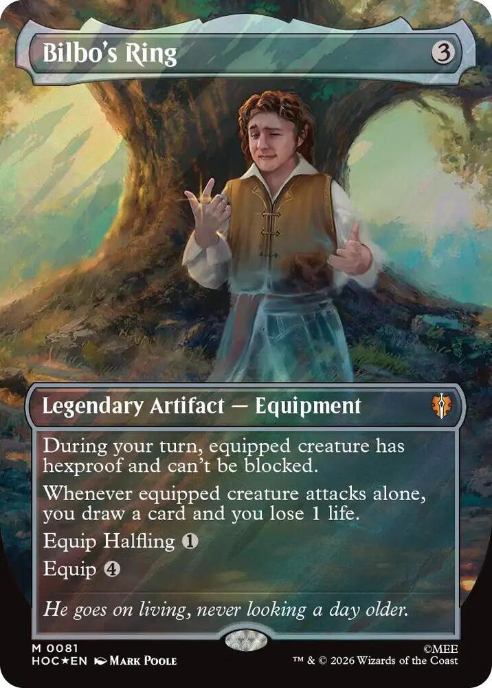 Bilbo's Ring (Borderless) (Surge Foil) 81 card from The Hobbit: Eternal-Legal