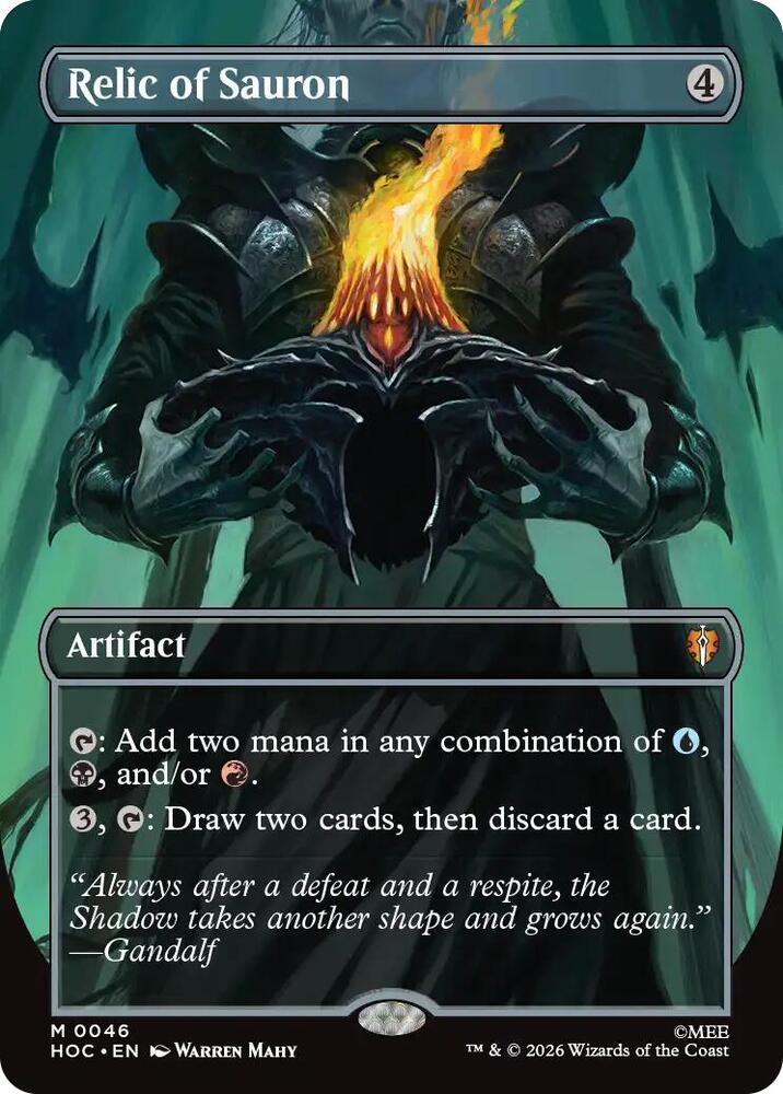 Relic of Sauron (Borderless) 46 card from The Hobbit: Eternal-Legal