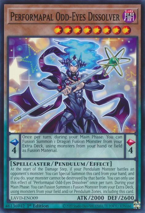 Performapal Odd-Eyes Dissolver LAVD-ENO09 card from Legendary Arc-V Decks