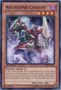 Archfiend Cavalry JOTL-EN030 card from Judgment of the Light