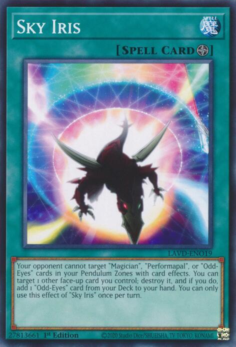 Sky Iris LAVD-ENO19 card from Legendary Arc-V Decks