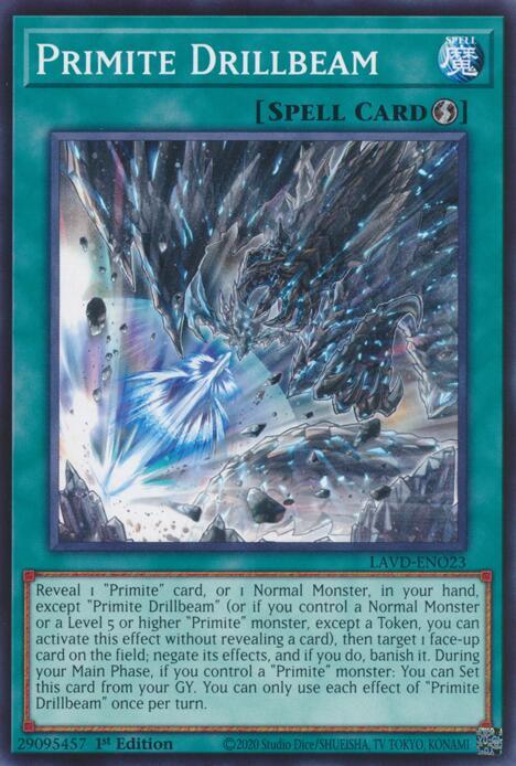 Primite Drillbeam LAVD-ENO23 card from Legendary Arc-V Decks