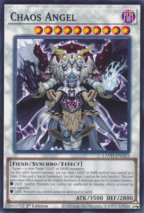 Chaos Angel LAVD-ENO25 card from Legendary Arc-V Decks