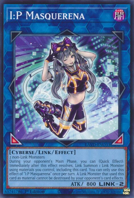 I:P Masquerena LAVD-ENO33 card from Legendary Arc-V Decks