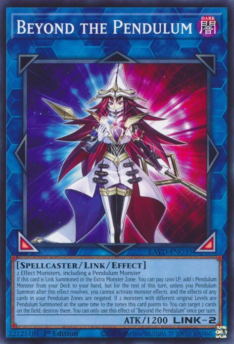 Beyond the Pendulum LAVD-ENO35 card from Legendary Arc-V Decks