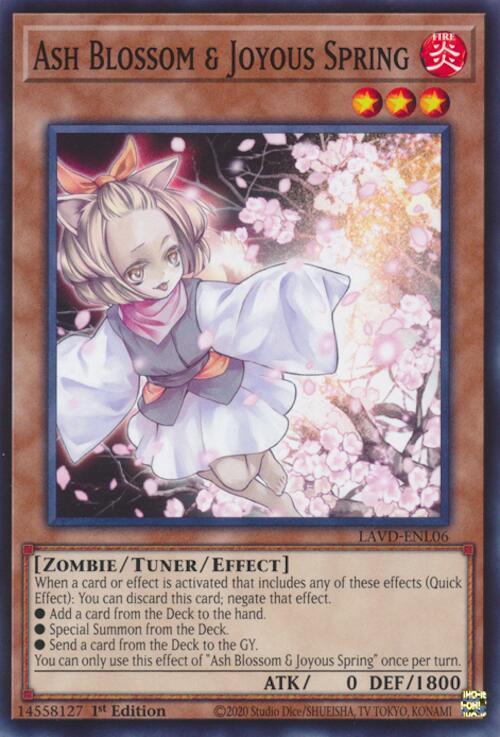 Ash Blossom & Joyous Spring LAVD-ENL06 card from Legendary Arc-V Decks