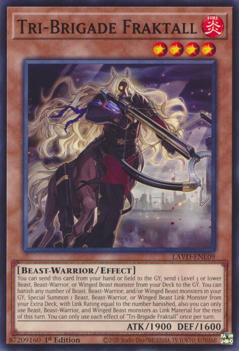 Tri-Brigade Fraktall LAVD-ENL09 card from Legendary Arc-V Decks