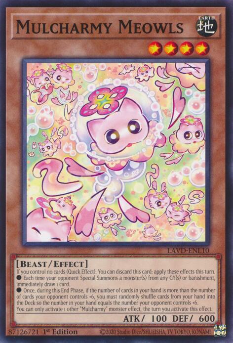 Mulcharmy Meowls LAVD-ENL10 card from Legendary Arc-V Decks