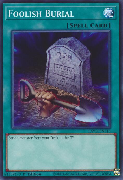 Foolish Burial LAVD-ENL15 card from Legendary Arc-V Decks
