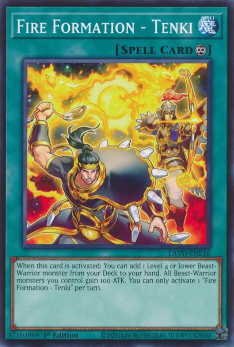 Fire Formation - Tenki LAVD-ENL16 card from Legendary Arc-V Decks