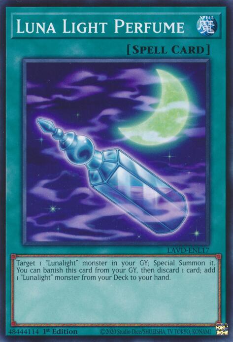 Luna Light Perfume LAVD-ENL17 card from Legendary Arc-V Decks