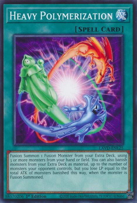 Heavy Polymerization LAVD-ENL25 card from Legendary Arc-V Decks