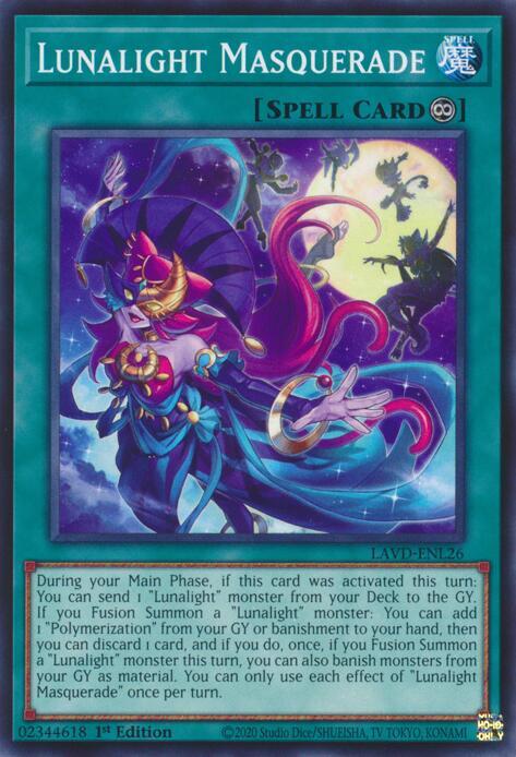 Lunalight Masquerade LAVD-ENL26 card from Legendary Arc-V Decks