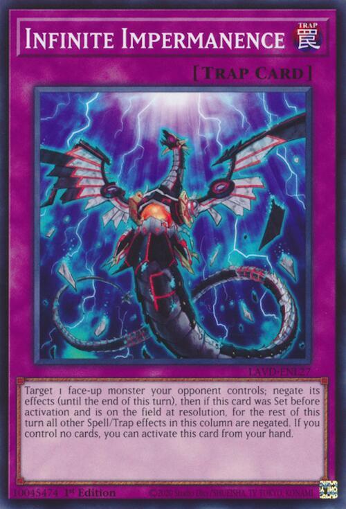 Infinite Impermanence LAVD-ENL27 card from Legendary Arc-V Decks
