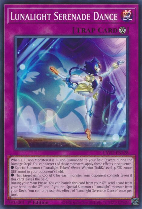 Lunalight Serenade Dance LAVD-ENL28 card from Legendary Arc-V Decks