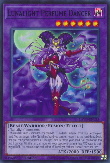 Lunalight Perfume Dancer LAVD-ENL35 card from Legendary Arc-V Decks