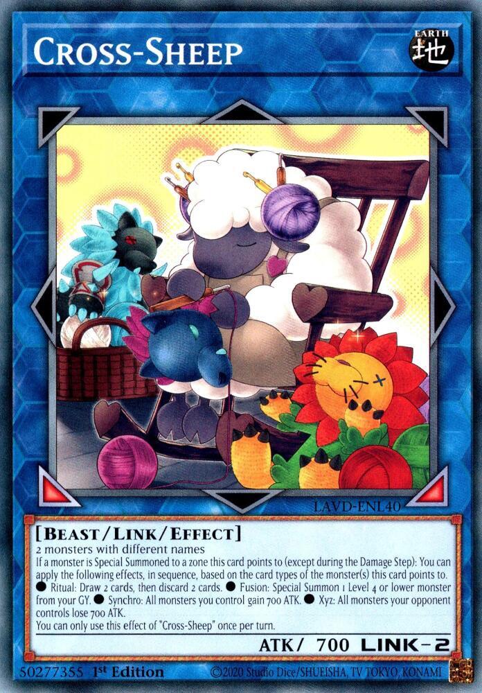 Cross-Sheep LAVD-ENL40 card from Legendary Arc-V Decks
