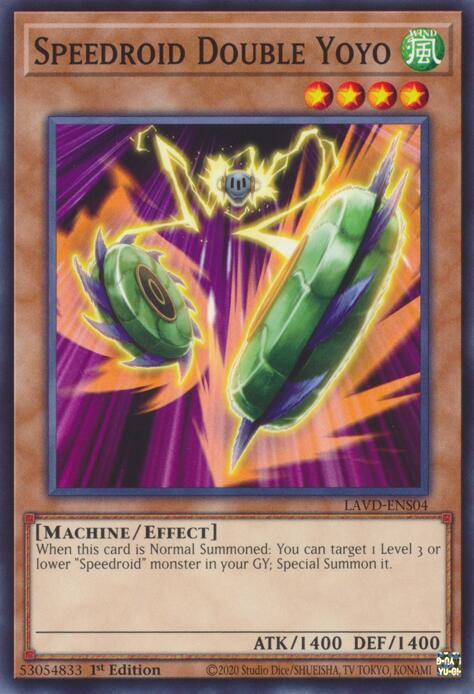 Speedroid Double Yoyo LAVD-ENS04 card from Legendary Arc-V Decks