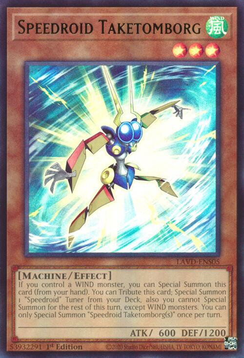 Speedroid Taketomborg (UR) LAVD-ENS05 card from Legendary Arc-V Decks