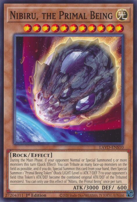 Nibiru, the Primal Being LAVD-ENS10 card from Legendary Arc-V Decks