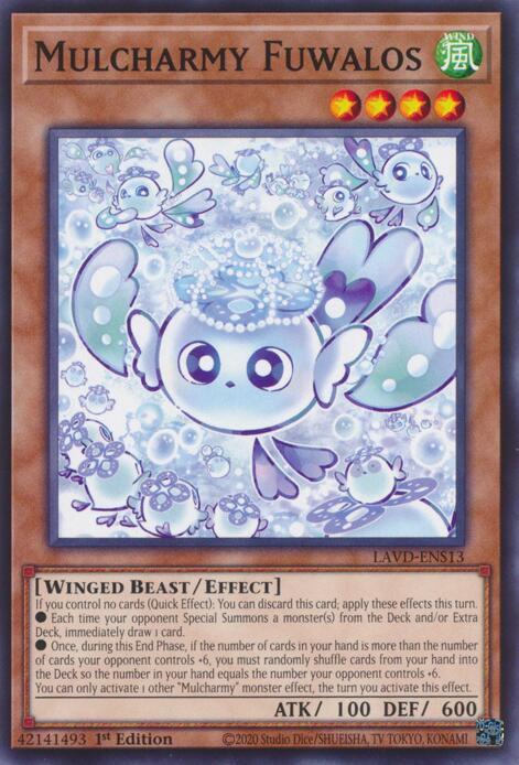 Mulcharmy Fuwalos LAVD-ENS13 card from Legendary Arc-V Decks