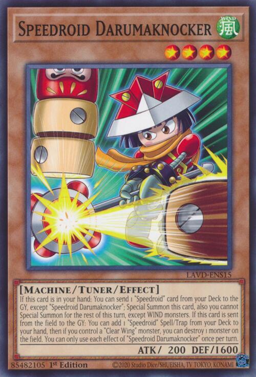 Speedroid Darumaknocker (UR) LAVD-ENS15 card from Legendary Arc-V Decks