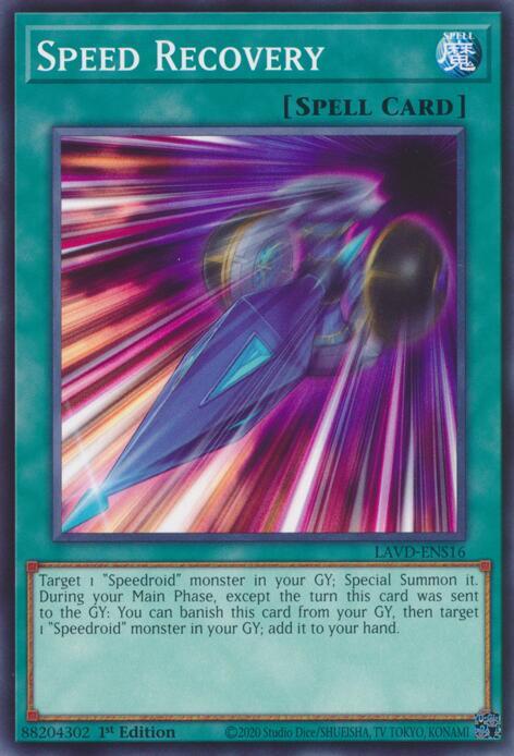 Speed Recovery LAVD-ENS16 card from Legendary Arc-V Decks