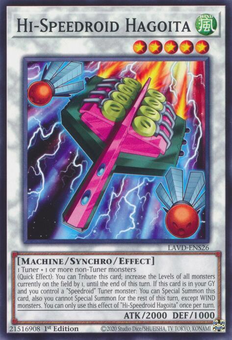 Hi-Speedroid Hagoita LAVD-ENS26 card from Legendary Arc-V Decks