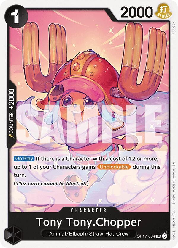 Tony Tony.Chopper OP17-084 card from The World's Strongest Warriors