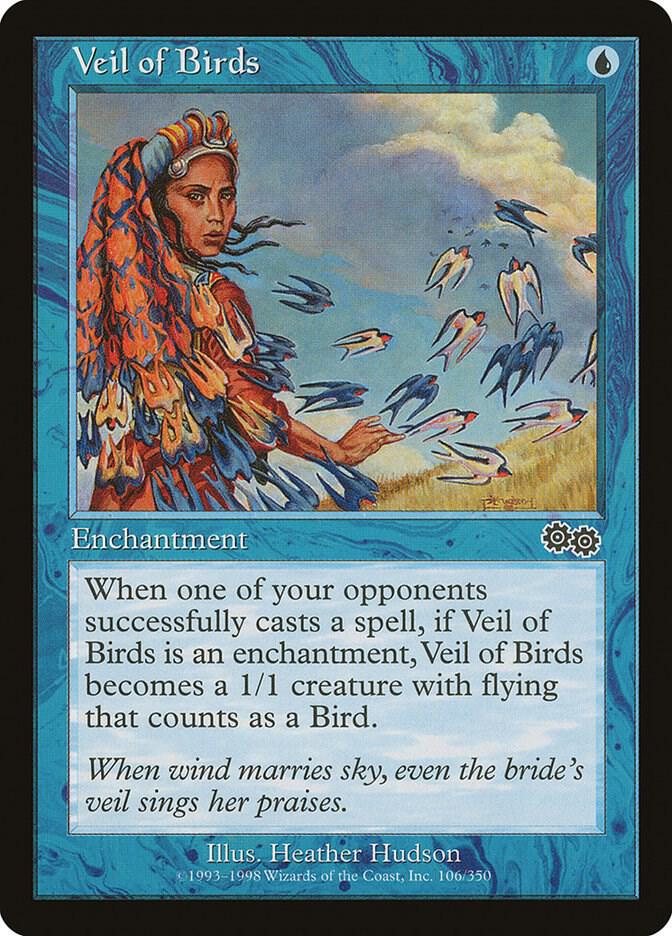 Veil of Birds 106 card from Urza's Saga