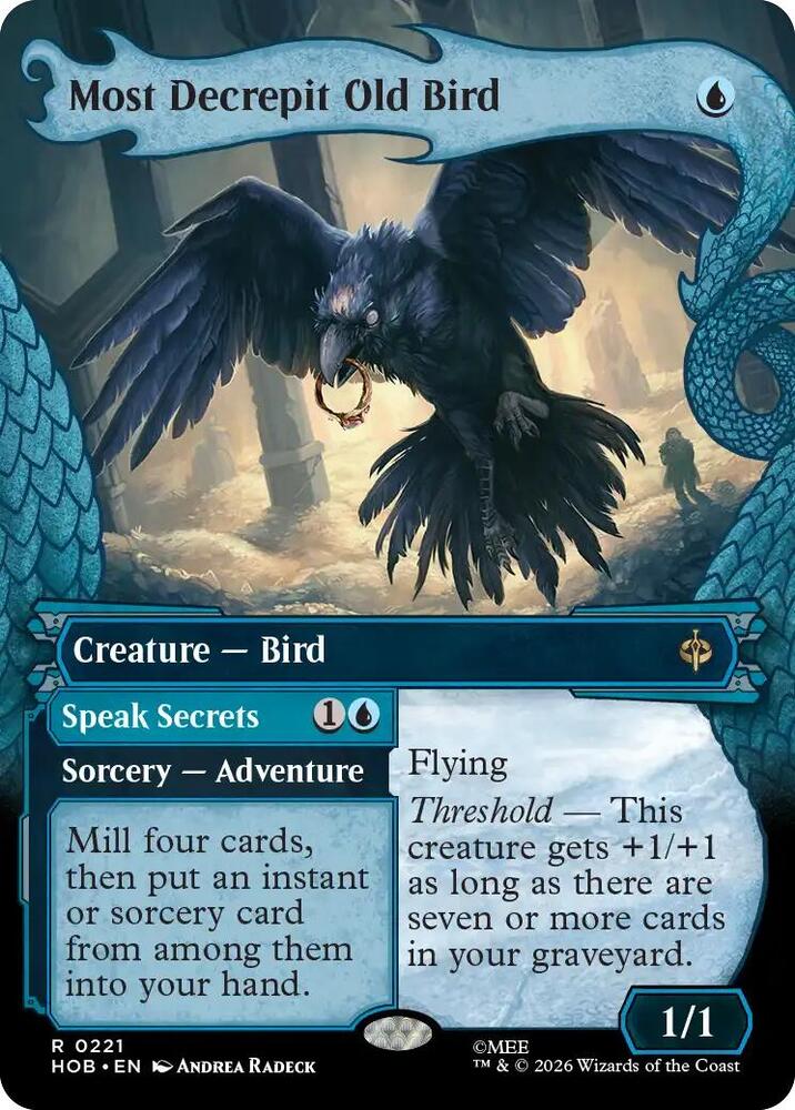 Most Decrepit Old Bird (Showcase) 221 card from The Hobbit