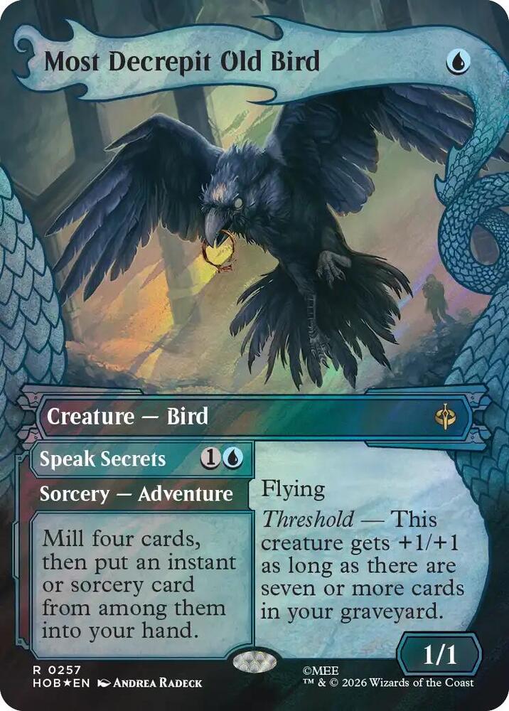Most Decrepit Old Bird (Showcase) (Surge Foil) 257 card from The Hobbit
