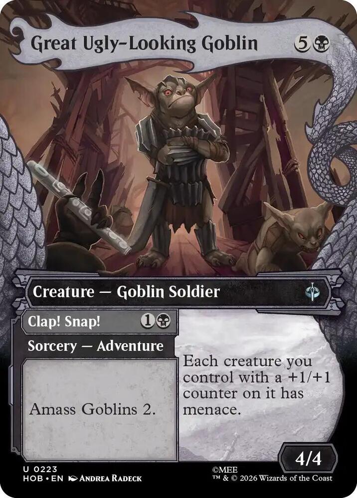 Great Ugly-Looking Goblin (Showcase) 223 card from The Hobbit