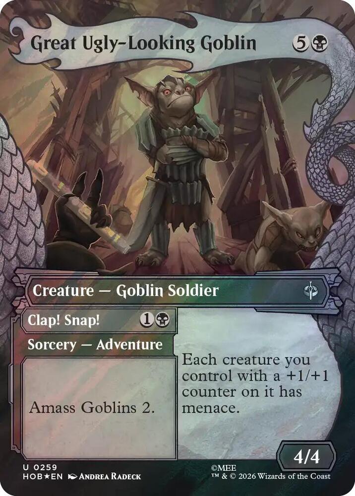 Great Ugly-Looking Goblin (Showcase) (Surge Foil) 259 card from The Hobbit
