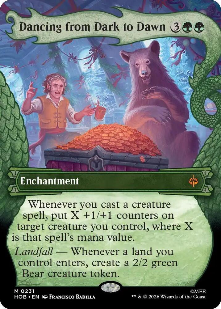 Dancing from Dark to Dawn (Showcase) 231 card from The Hobbit