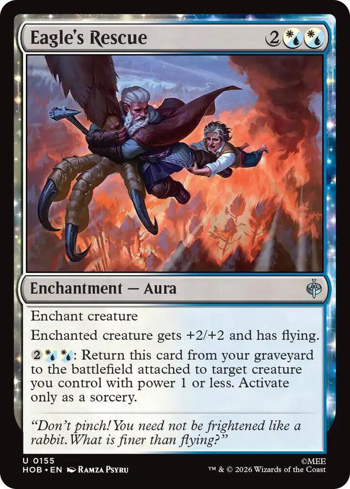 Eagle's Rescue 155 card from The Hobbit