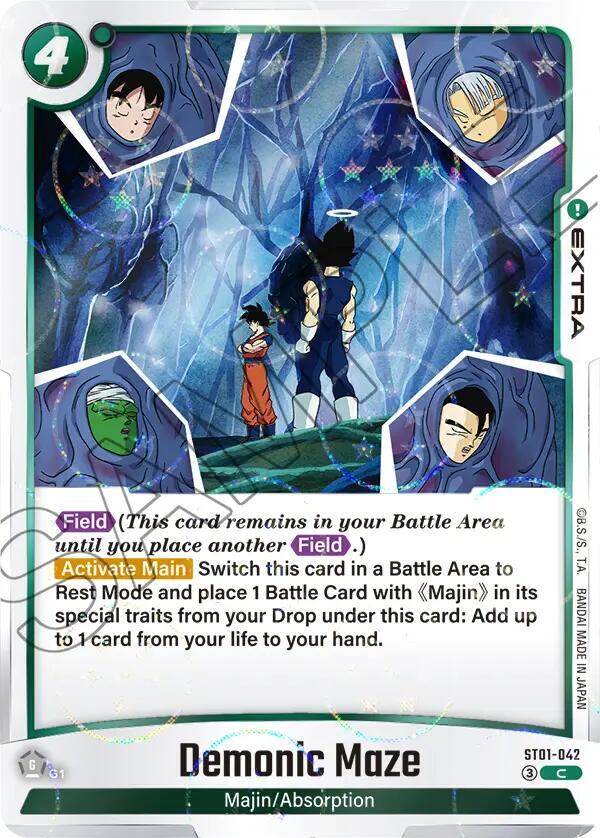 Demonic Maze (Dragon Ball Pattern) ST01-042 card from Story Booster 01
