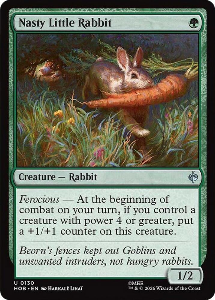 Nasty Little Rabbit 130 card from The Hobbit
