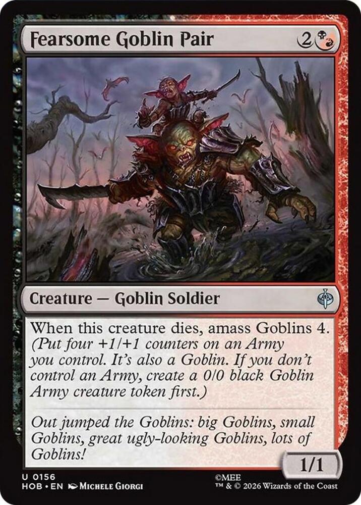 Fearsome Goblin Pair 156 card from The Hobbit