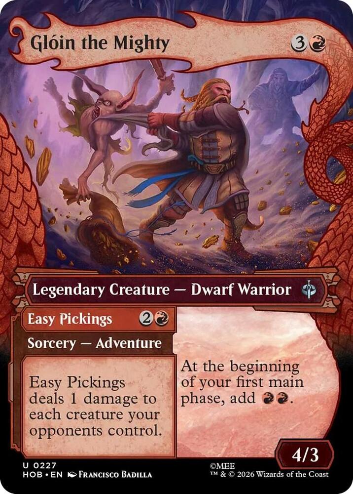 Gloin the Mighty (Showcase) 227 card from The Hobbit