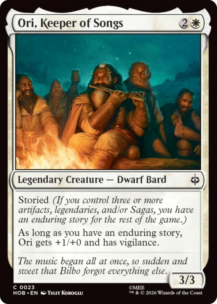 Ori, Keeper of Songs 23 card from The Hobbit