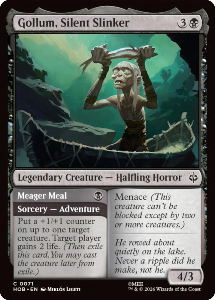 Gollum, Silent Slinker 71 card from The Hobbit