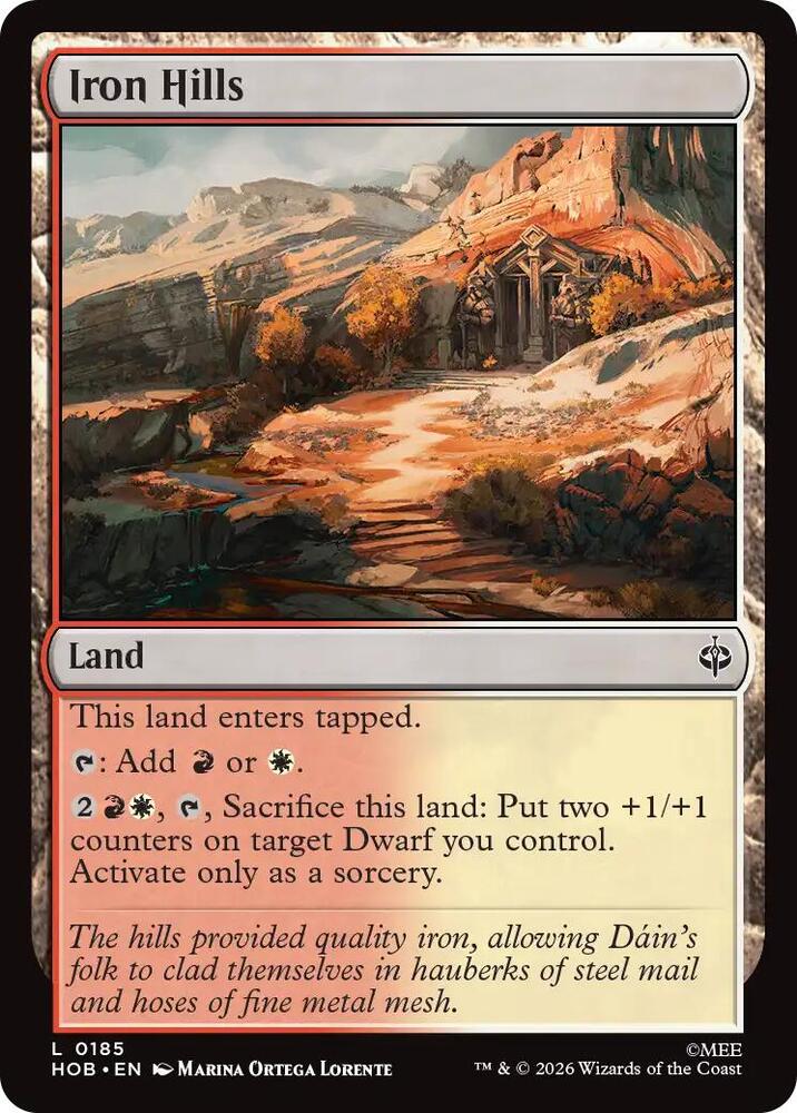 Iron Hills 185 card from The Hobbit